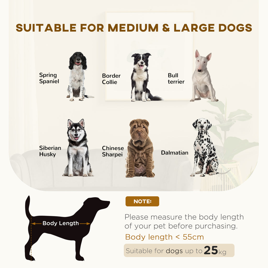 Pearl Design Pet Sofa for Medium and Large Sized Dogs, Pet Bed with Cushion and Solid Wood Legs, Charcoal Gray CITADEL