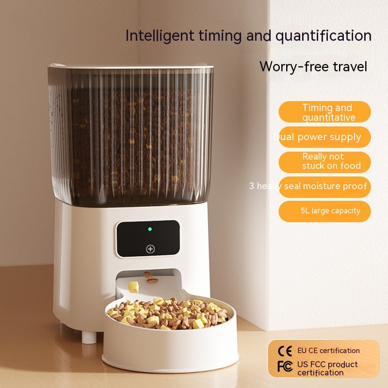 Automatic Pet Feeder Cat Intelligent Remote Control Cat Food Dog Food Timing Quantitative Video Monitoring Pet Feeding Machine CITADEL