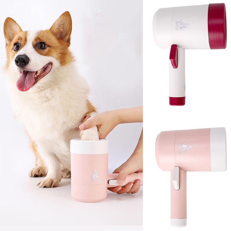 Dog Paw Cleaner Cup Soft Silicone Combs Pet Foot Washer Cup Paw Clean Brush Quickly Wash Dirty Cat Foot Cleaning Bucket CITADEL