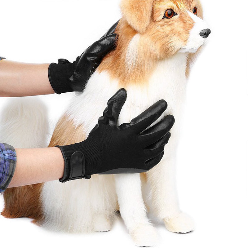 Pet Hair Grooming Glove Cats Soft Rubber Pet Hair Remover Dog Horse Cat Shedding Bathing Massage Brush Clean Comb Animals CITADEL