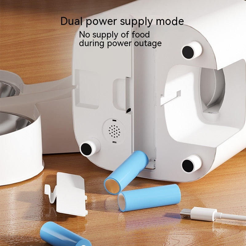 Automatic Pet Feeder Cat Intelligent Remote Control Cat Food Dog Food Timing Quantitative Video Monitoring Pet Feeding Machine CITADEL