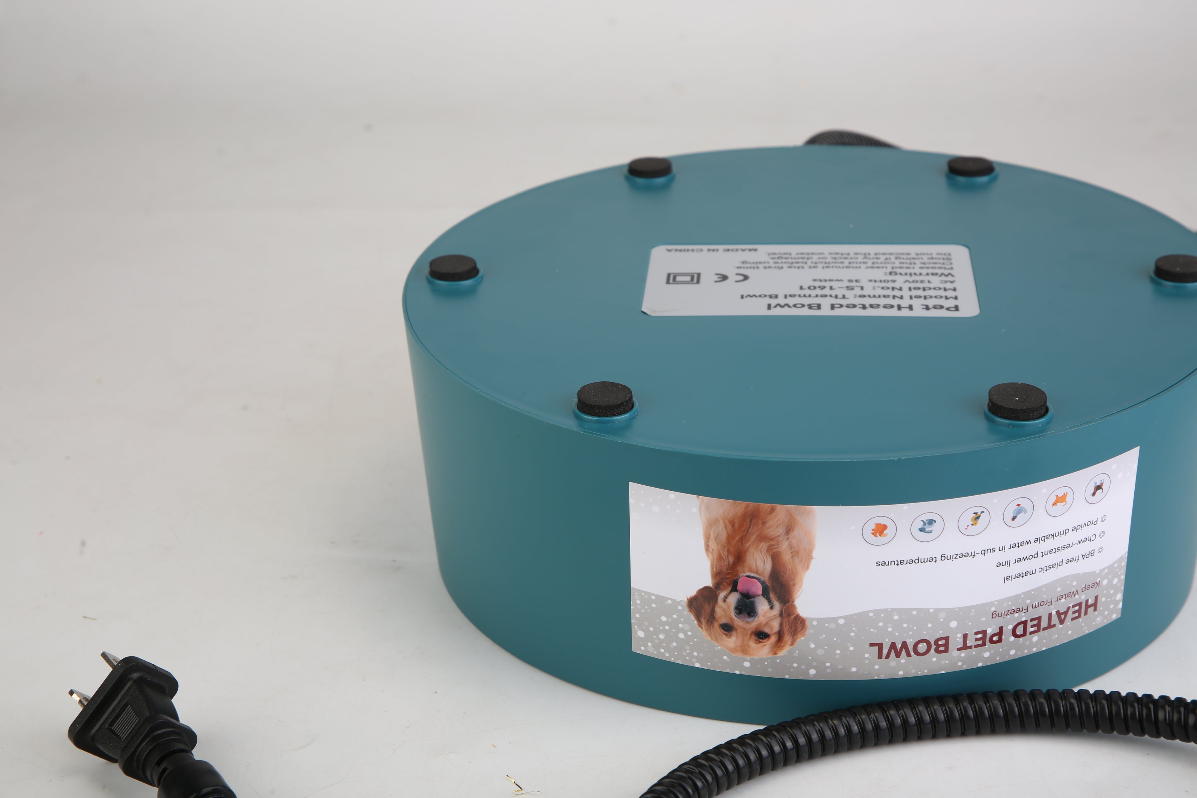 1Pc Heated Water Bowl For Dog Cat 74.4OZ Heating Water Dish IP67 Waterproof Thermal Water Bowl Heated Pet Bowl Dog Cat Water Feeder Bowl For Dog Cat Rabbit Pet CITADEL