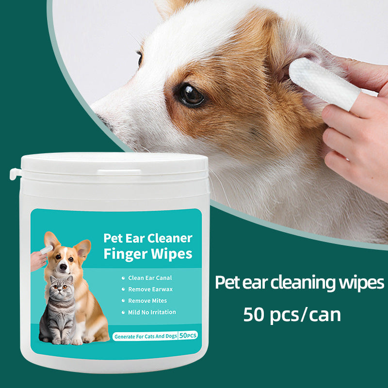 Disposable Pet Cleaning Products Teeth Cleaning Wipes Ear Care Fingertips Ear Mite Removal Cat And Dog Ear Cleaning Pet Products CITADEL