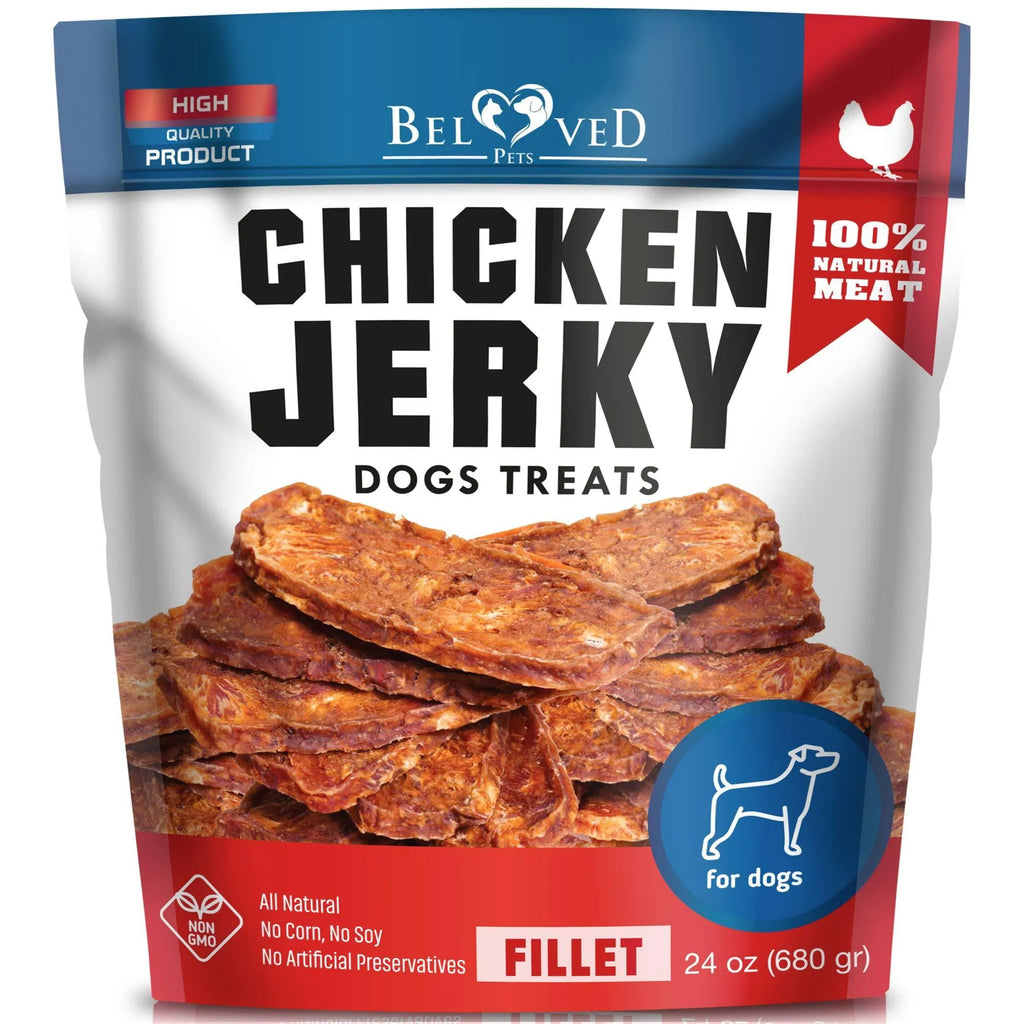 Chicken Jerky Dog Treats 1.5 Lb Human Grade Pet Snacks Grain Free Organic Meat All Natural High Protein Dried Strips Best Chews For Training Small & Large Dogs CITADEL