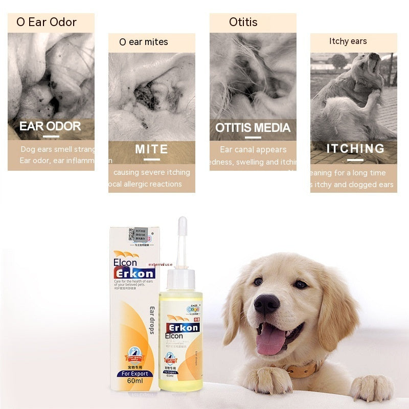 Pet Dog Cat Ear Drops Oil Deodorizing CITADEL