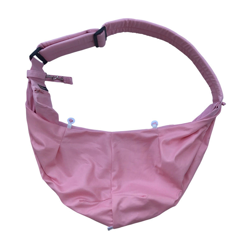 Foldable Portable Phone Holder Dog Food Bags Pet Messenger Bag Canvas Material Pet Outdoor Backpack CITADEL