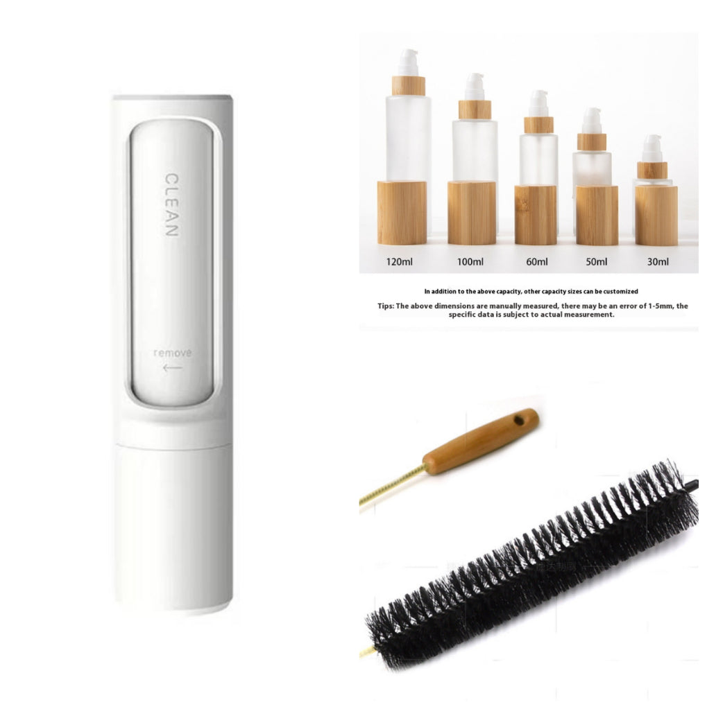 2-1 Reusable Pet Hair Remover Brush Lint Roller Portable Effective Self Cleaning Tool for Cat Dog Fur Hair Dust Removal Brush CITADEL