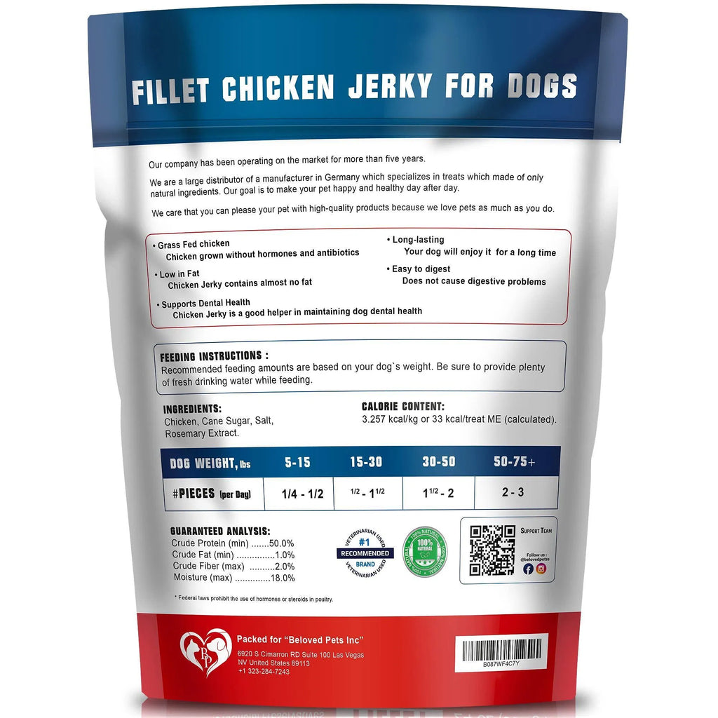 Chicken Jerky Dog Treats 1.5 Lb Human Grade Pet Snacks Grain Free Organic Meat All Natural High Protein Dried Strips Best Chews For Training Small & Large Dogs CITADEL