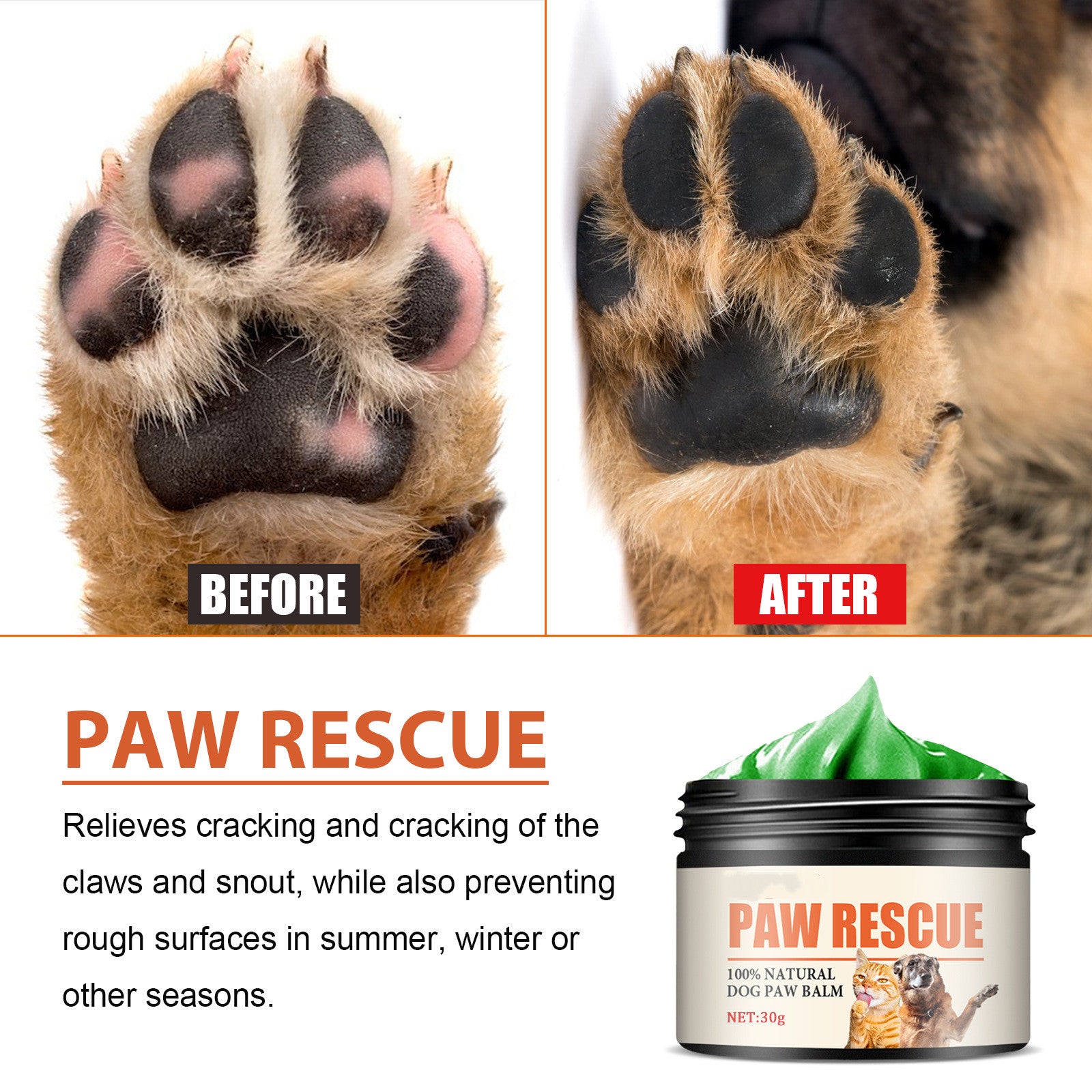 Pet Paw Care Cream Foot Pad Protection Oil CITADEL