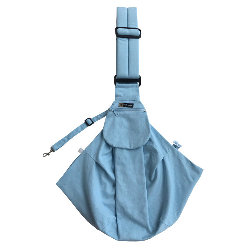 Foldable Portable Phone Holder Dog Food Bags Pet Messenger Bag Canvas Material Pet Outdoor Backpack CITADEL