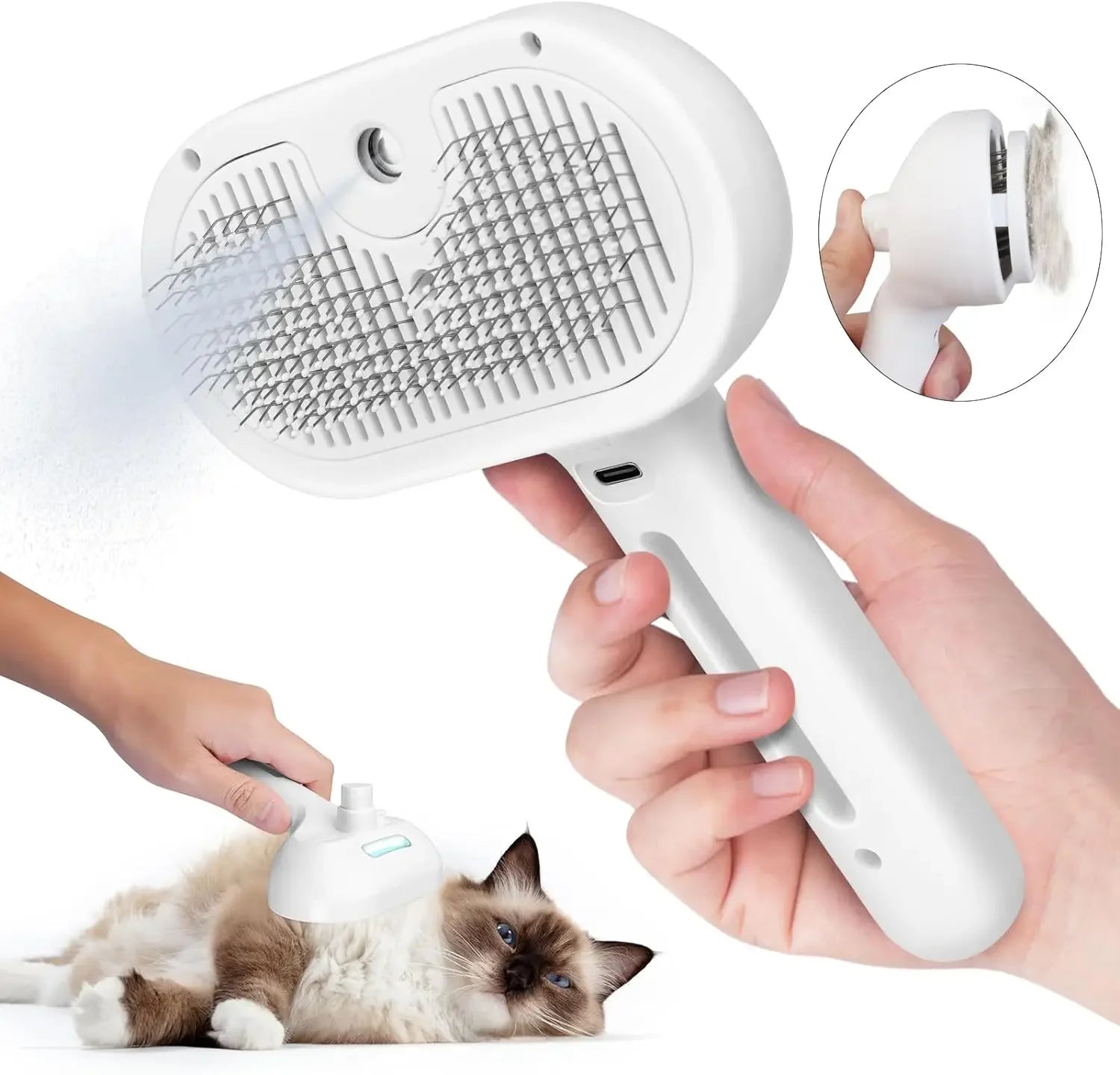 Pets Spray Hair Comb Pet Hair Remover Cleaning Brush Cats Grooming Dog Accessories Tools Dematting Water Mist Humidifier Comb Pet Supplies CITADEL