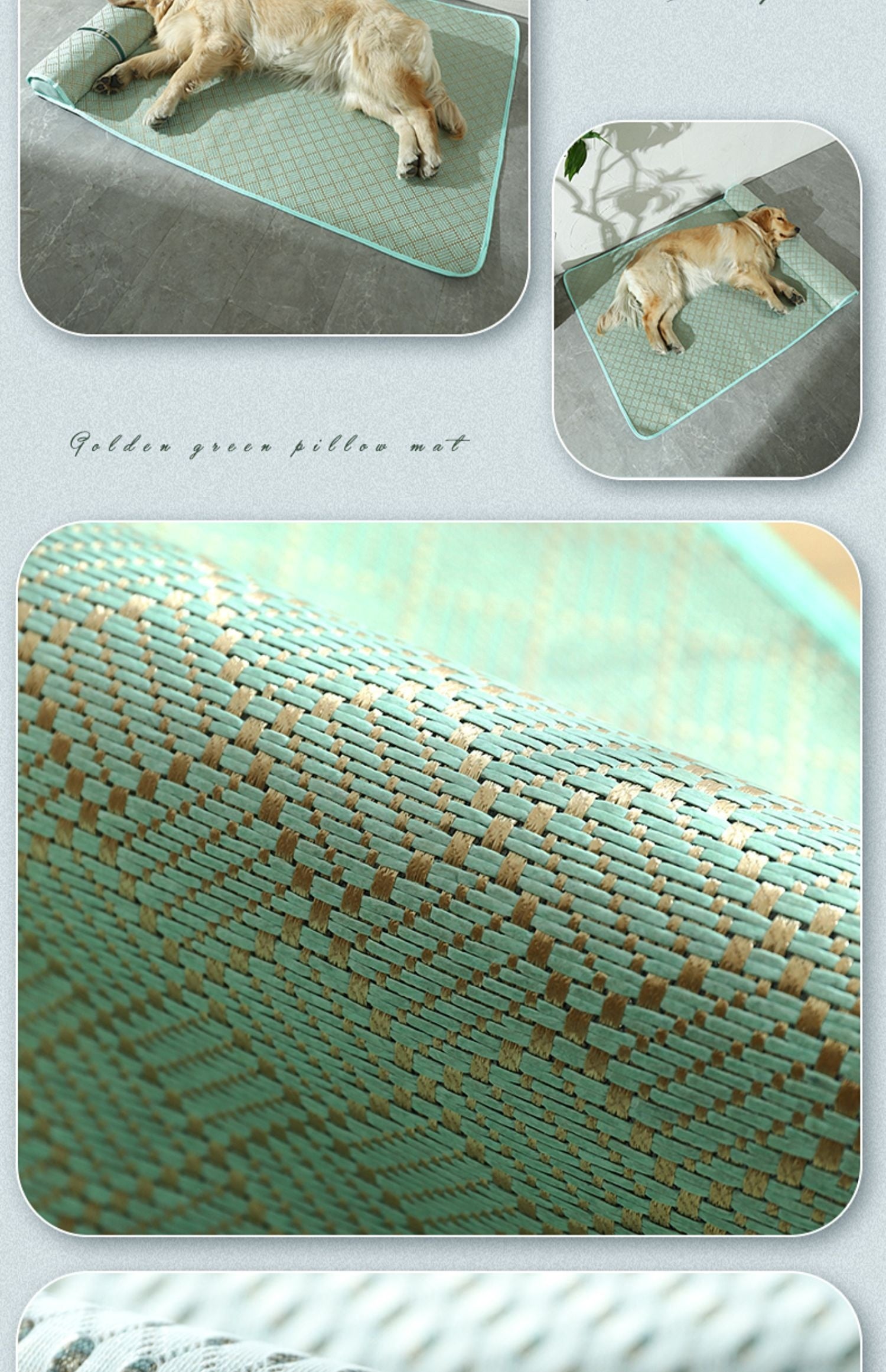 Dog Mat Kennel Summer Pet Mat Large Dog Golden Retriever Mattress Cold Pad Dog Mat Sleeping Summer CITADEL