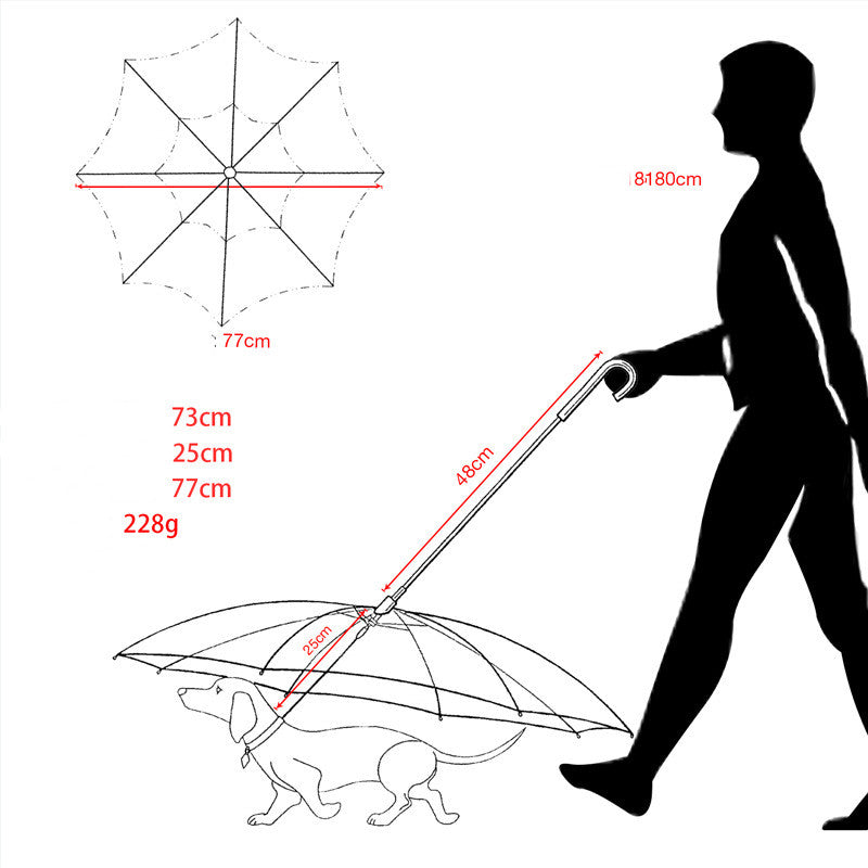 Creative Leash Puppy Raincoat With Dog Leash CITADEL