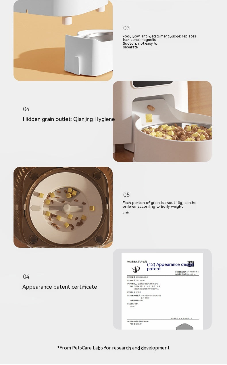 Automatic Pet Feeder Cat Intelligent Remote Control Cat Food Dog Food Timing Quantitative Video Monitoring Pet Feeding Machine CITADEL