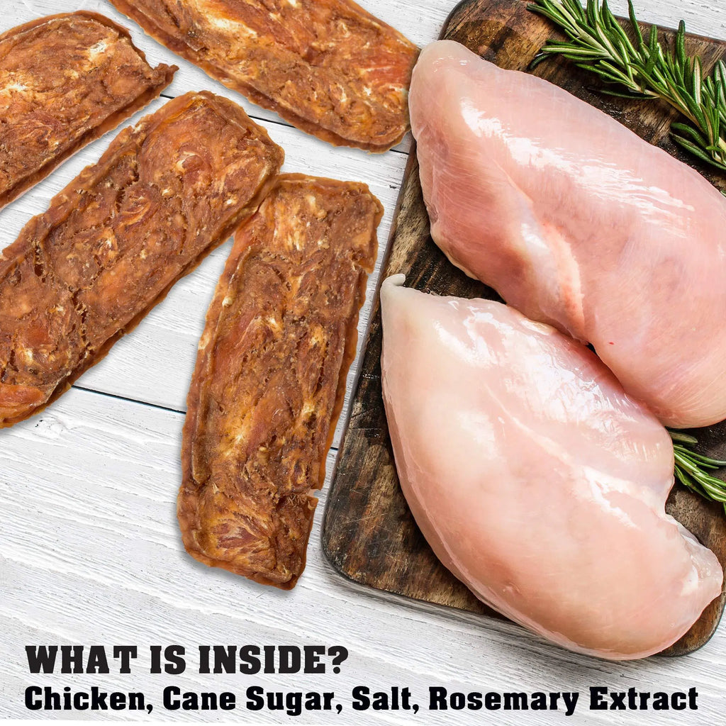 Chicken Jerky Dog Treats 1.5 Lb Human Grade Pet Snacks Grain Free Organic Meat All Natural High Protein Dried Strips Best Chews For Training Small & Large Dogs CITADEL