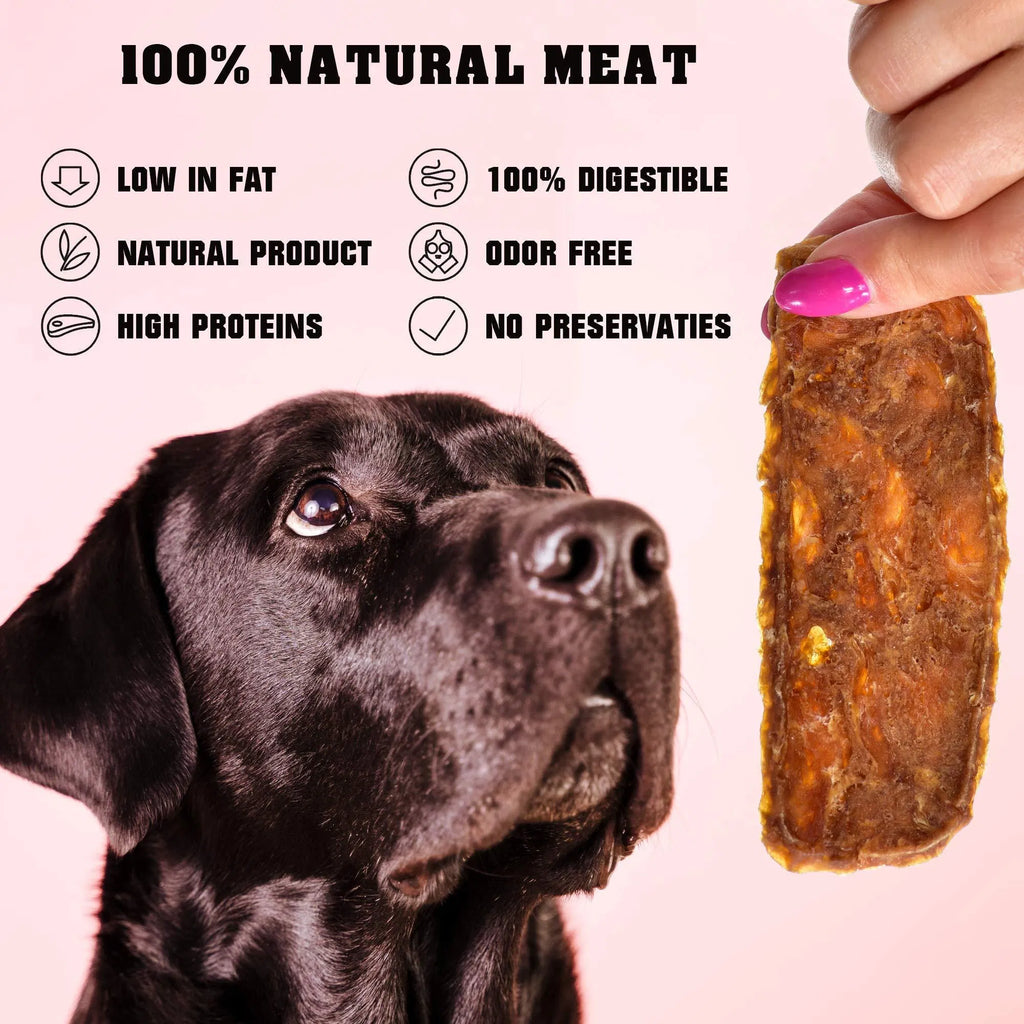 Chicken Jerky Dog Treats 1.5 Lb Human Grade Pet Snacks Grain Free Organic Meat All Natural High Protein Dried Strips Best Chews For Training Small & Large Dogs CITADEL