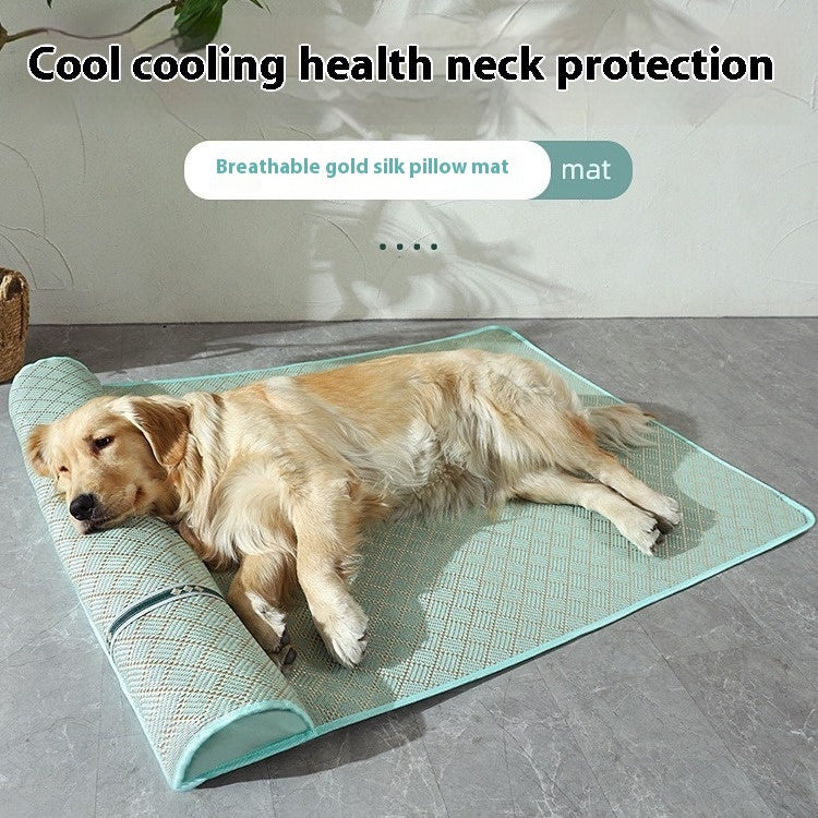 Dog Mat Kennel Summer Pet Mat Large Dog Golden Retriever Mattress Cold Pad Dog Mat Sleeping Summer CITADEL