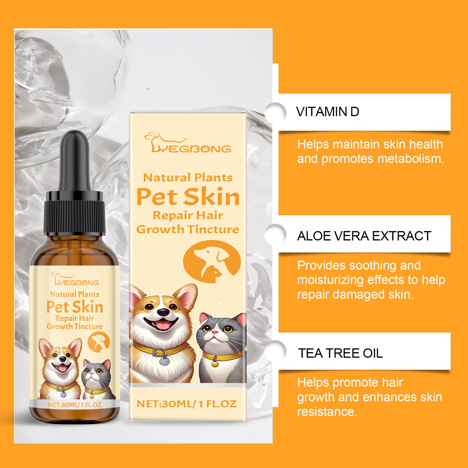 Nutritional Massage Drops For Pet Skin Repair CITADEL
