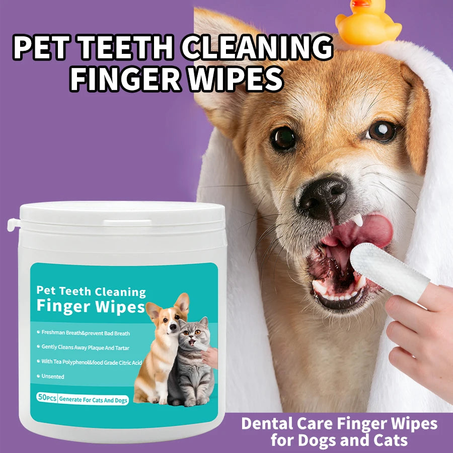 Disposable Pet Cleaning Products Teeth Cleaning Wipes Ear Care Fingertips Ear Mite Removal Cat And Dog Ear Cleaning Pet Products CITADEL
