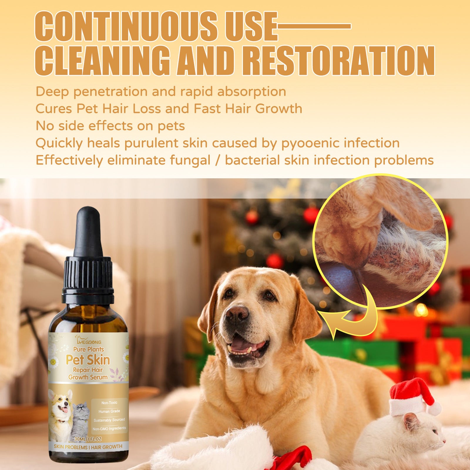 Pet Skin Fur And Wound Care Essence For Cleaning And Moisturizing CITADEL