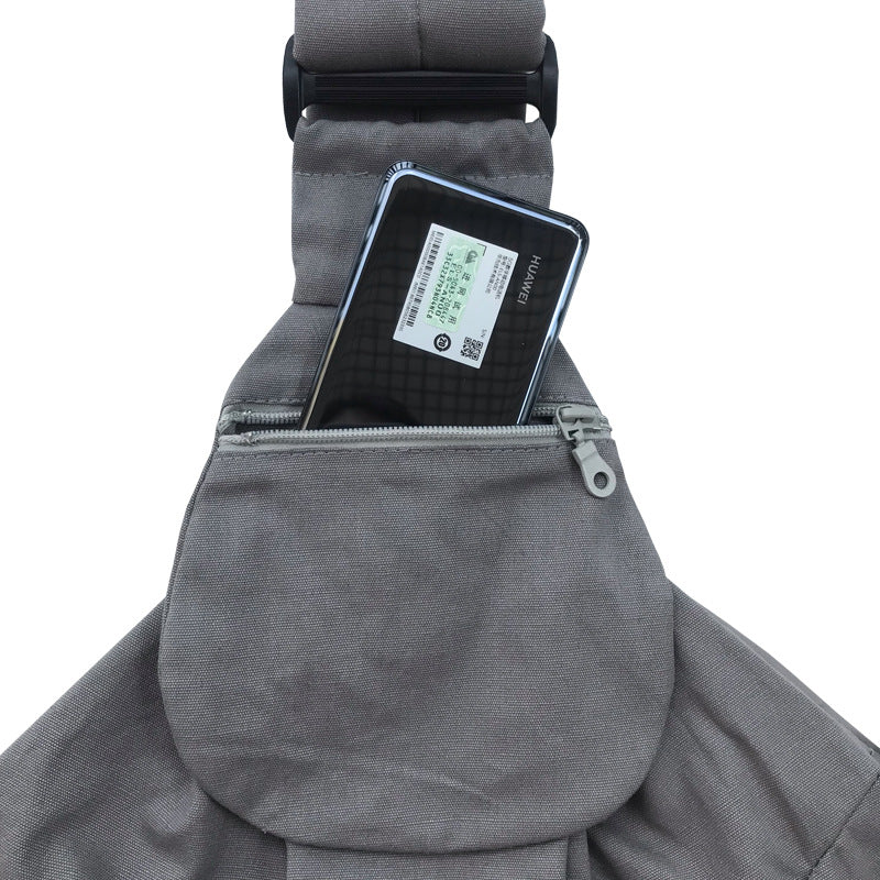 Foldable Portable Phone Holder Dog Food Bags Pet Messenger Bag Canvas Material Pet Outdoor Backpack CITADEL